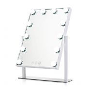 Showtime Hollywood Makeup Vanity Mirror with Lights, Three-Tone Dimmer Design, 12 W x 16 H, White