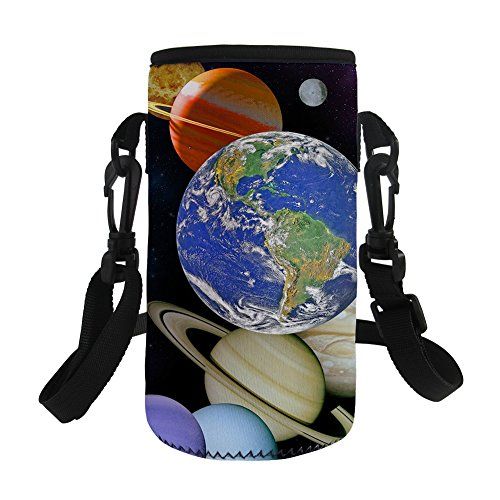  Showudesigns Insulated Water Bottle Carrier with Strap Neoprene Sleeve Sling Cover Bag Drink Bottle Holder Pouch Crossbody