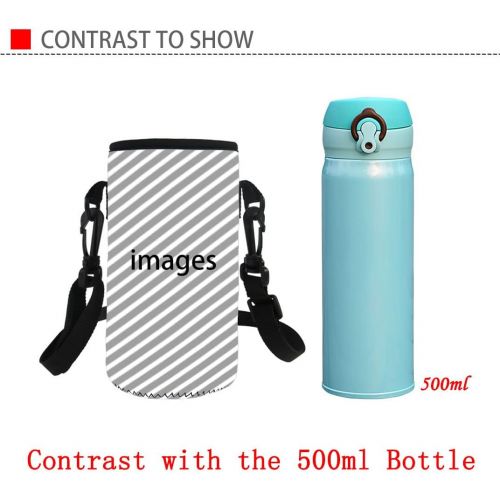  Showudesigns Insulated Water Bottle Carrier with Strap Neoprene Sleeve Sling Cover Bag Drink Bottle Holder Pouch Crossbody