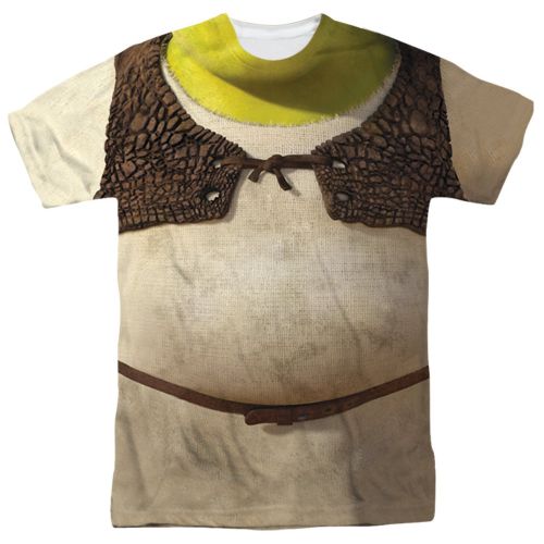  Shrek Ogre Adult Sublimation Costume T-Shirt