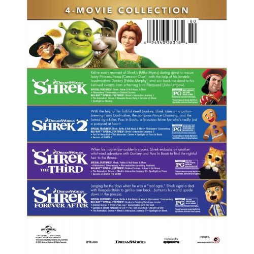  [아마존 핫딜] Dreamworks Animated Shrek 4-Movie Collection [Blu-ray]