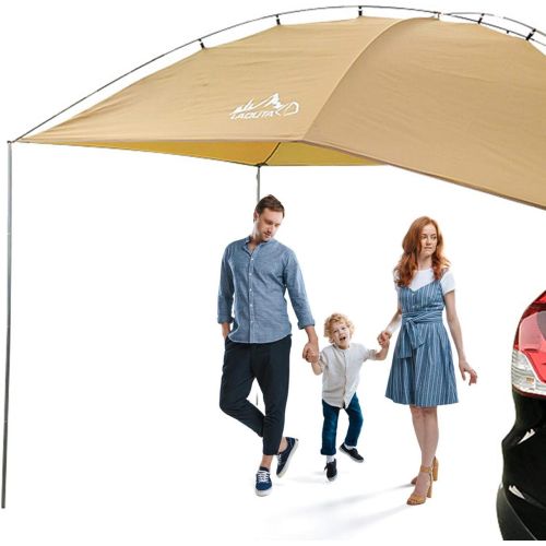  shuanghua SUV Awning, Sun Shelter SUV Tent Auto Canopy Portable Camper Trailer Tent Rooftop Car Awning for Beach MPV Hatchback Sedan Outdoor Camping