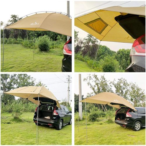  shuanghua SUV Awning, Sun Shelter SUV Tent Auto Canopy Portable Camper Trailer Tent Rooftop Car Awning for Beach MPV Hatchback Sedan Outdoor Camping