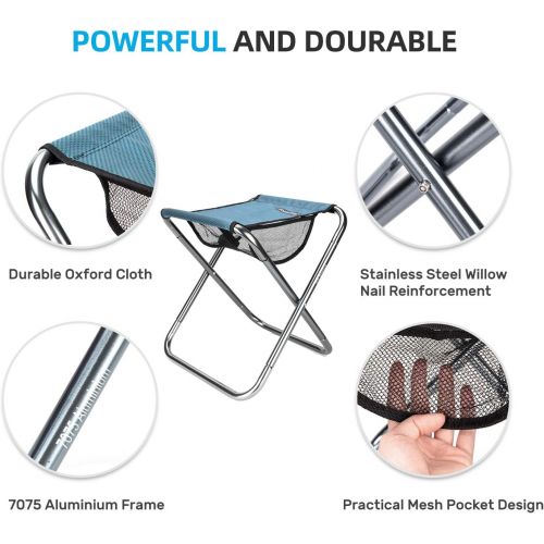  Shuangjishan Folding Fishing Stool,Lightweight Camping Stools,Collapsible Portable Compact Travel Stools Fold Camp Chair Stool for Walking Hiking Hunting