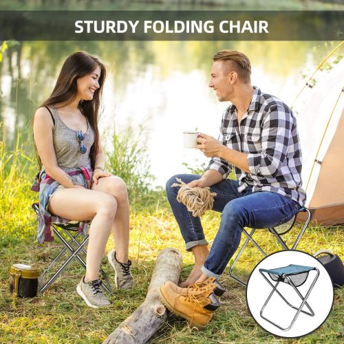  Shuangjishan Folding Fishing Stool,Lightweight Camping Stools,Collapsible Portable Compact Travel Stools Fold Camp Chair Stool for Walking Hiking Hunting