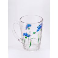 /Shuflada Cornflower Mug, Floral Mug, Unique Mug, Cornflower Gift, Mug with Flowers, Hand Painted Mug, Custom Mug, Rustic Mug, Grandma Mug, Floral Cup