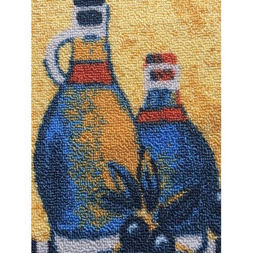  Shuheng 2 Pieces Fat Chefs Kitchen Doormat Runner Bathroom Rug Floor Mats Runner Rug Set,Kitchen Mat, Non-Slip Rubber Backing Carpet Kitchen Area Rug, 15x47+15x23 (15x47+15x23, Pas