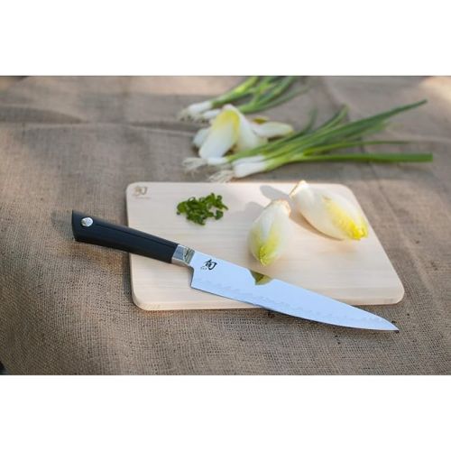  Shun Cutlery Sora Chef's Knife 8”, Gyuto-Style Kitchen Knife, Ideal for All-Around Food Preparation, Authentic, Handcrafted Japanese , Professional Chef Knife, Black