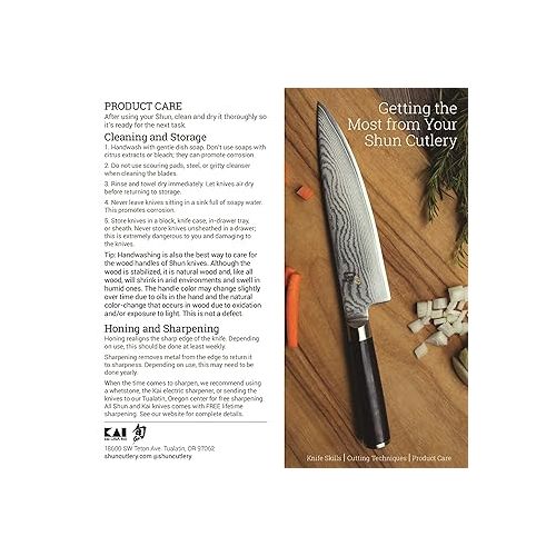  Shun Cutlery Classic Boning & Fillet Knife 6”, Easily Glides Through Meat and Fish, Authentic, Handcrafted Japanese Boning, Fillet and Trimming Knife,Silver