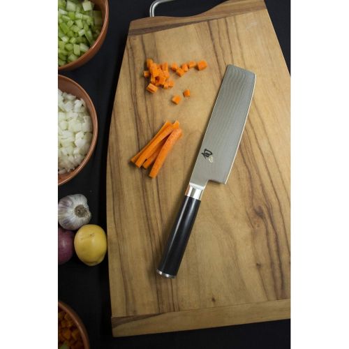  Shun Classic 6-12-Inch Stainless-Steel Nakiri Knife