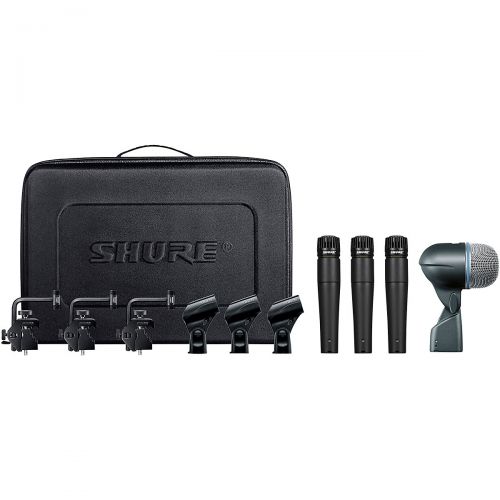  Shure},description:The Shure DMK57-52 Drum Mic Kit is a conveniently packaged selection of microphones and mounts, designed to offer a core package of microphones for recording and