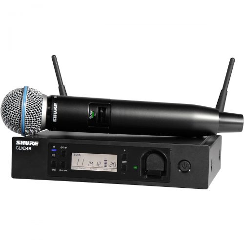  Shure},description:The GLXD14RB58 Handheld Wireless System is part of the GLX-D Advanced wireless systems family. It is a professional-level wireless system that is ideal for busi
