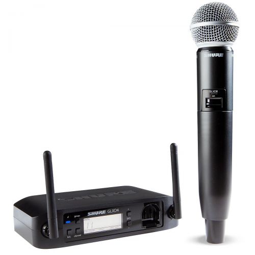  Shure},description:Old school meets new school in this state-of-the-art wireless transmitter and receiver. The SM58 is the most popular microphone in history, having appeared on ro