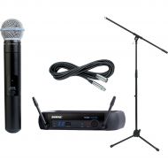 Shure},description:This package includes Shures PGXD24Beta58A Digital Wireless System with Beta 58A Mic (see SKU# H68490), a Musicians Gear MS-220 Tripod Mic Stand with Fixed Boom