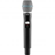 Shure},description:With an interchangeable SM58 microphone cartridge, the QLXD2SM58 Handheld Wireless Microphone Transmitter is ideal for wireless vocals in presentation spaces, m