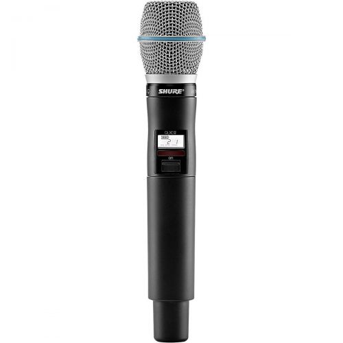  Shure},description:With an interchangeable SM58 microphone cartridge, the QLXD2SM58 Handheld Wireless Microphone Transmitter is ideal for wireless vocals in presentation spaces, m