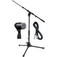 Shure},description:With a low-profile mic stand, 20 feet of XLR mic cable and the Shure Beta 52A Kick Drum Mic, this package was put together to help you pick up your low-end instr