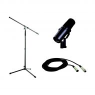 Shure},description:The Shure SM7B is a spectacular broadcast microphone that has become a favorite in the studio as well. Here is is bundled with a tripod mic stand with a fixed bo