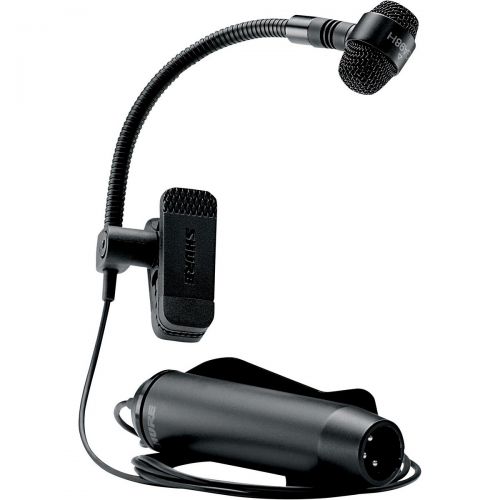  Shure},description:The PGA98H is a professional quality wind instrument microphone with an updated industrial design that features a black metallic finish and grille offering an un