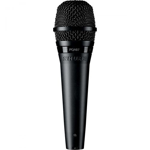  Shure},description:The PGA57 is a professional quality instrument microphone with an updated industrial design that features a black metallic finish and grille offering an unobtrus