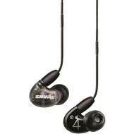 Shure AONIC 4 Wired Sound Isolating Earbuds, Detailed Sound, Dual-Driver Hybrid, Secure In-Ear Fit, Detachable Cable, Durable Quality, Compatible with Apple & Android Devices - Black