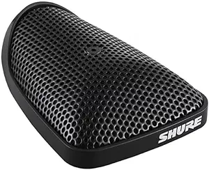 Shure CVB-B/O Boundary Condenser Microphone, 12 feet Cable, Omnidirectional (Black)