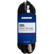 Shure C20AHZ 20-Feet Cable with 1/4-Inch Phone Plug on Equipment End (Pin 2 Hot)