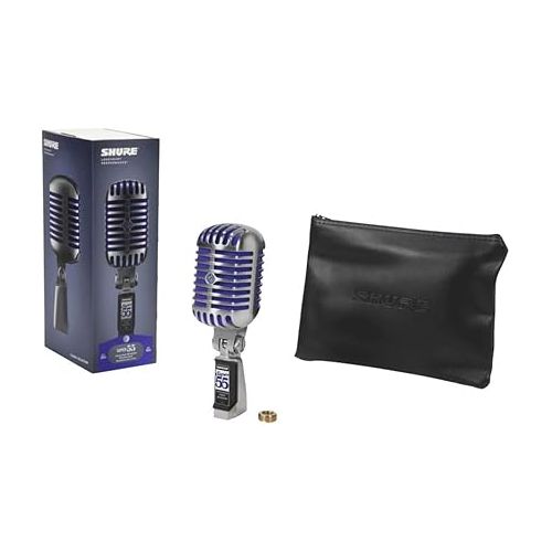  Shure Super 55 Deluxe Supercardioid Dynamic Vocal Microphone