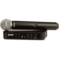 Shure BLX24/SM58 UHF Wireless Microphone System - Perfect for Church, Karaoke, Vocals - 14-Hour Battery Life, 300 ft Range | Includes SM58 Handheld Vocal Mic, Single Channel Receiver | J11 Band