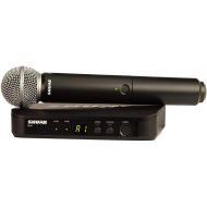 Shure BLX24/SM58 UHF Wireless Microphone System - Perfect for Church, Karaoke, Vocals - 14-Hour Battery Life, 300 ft Range | Includes SM58 Handheld Vocal Mic, Single Channel Receiver | J11 Band