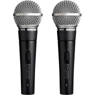 Shure SM58S Professional Vocal Microphone w/On/Off Switch (2 Pack), XLR