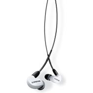 Shure AONIC 215 Wired Sound Isolating Earbuds, Clear Sound, Single Driver, Secure In-Ear Fit, Detachable Cable, Durable Quality, Compatible with Apple & Android Devices - White