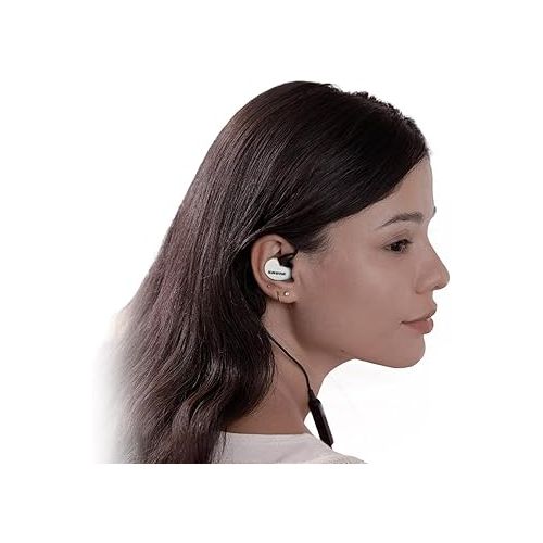  Shure AONIC 215 Wired Sound Isolating Earbuds, Clear Sound, Single Driver, Secure In-Ear Fit, Detachable Cable, Durable Quality, Compatible with Apple & Android Devices - White