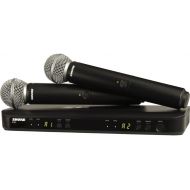 Shure BLX288/SM58 UHF Wireless Microphone System - Perfect for Church, Karaoke, Vocals - 14-Hour Battery Life, 300 ft Range | Includes (2) SM58 Handheld Vocal Mics, Dual Channel Receiver | H9 Band
