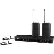 Shure BLX188/CVL UHF Wireless Microphone System - Perfect for Interviews, Presentations, Theater - 14-Hour Battery Life, 300 ft Range | includes (2) Lavalier Mics, Dual Channel Receiver | J11 Band