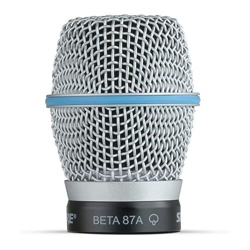  Shure BETA 87A Studio Grade Vocal Microphone with Built-in Pop Filter - Single Element Supercardioid Condenser Mic with A25D Mic Clip and Storage Bag, Ideal for Studio Recording and Live Performances