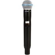 Shure QLXD2/B58 Wireless Handheld Microphone Transmitter with BETA 58A Capsule (Receiver Sold Separately) - V50 Band