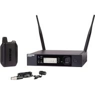 Shure GLXD14R+/85 Dual Band Pro Digital Wireless Microphone System for Interviews, Presenting, Theater - 12-Hour Battery Life, 100 ft Range | WL185 Lavalier Mic, Single Channel Rack Mount Receiver