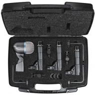 Shure Drum Microphone Kit for Performing and Recording Drummers, Conveniently Packaged Selection of Mics and Mounts with Options for Kick Drum, Snare Drum, Rack Toms, Floor Toms and Congas (DMK57-52)