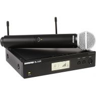 Shure BLX24R/SM58 UHF Wireless Microphone System - Perfect for Church, Karaoke, Vocals - 14-Hour Battery Life, 300 ft Range | SM58 Handheld Vocal Mic, Single Channel Rack Mount Receiver | J11 Band