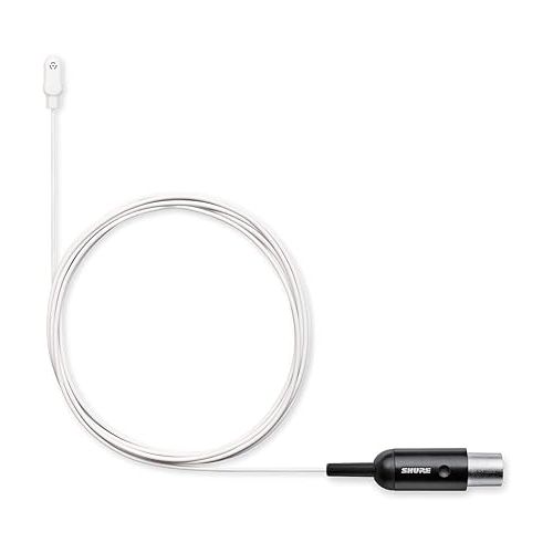  Shure DuraPlex Omnidirectional Lavalier Mic, LEMO Connector, White (DL4W/O-LM3-A)