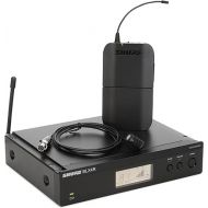 Shure BLX14R/W85 UHF Wireless Microphone System - Perfect for Interviews, Presenting, Theater - 14-Hour Battery Life, 300 ft Range | WL185 Lavalier Mic, Single Channel Rack Mount Receiver | H9 Band