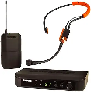 Shure BLX14/SM31 UHF Wireless Microphone System - Perfect for Fitness, Aerobics - 14-Hour Battery Life, 300 ft Range | includes SM31FH Fitness Headset Mic, Single Channel Receiver | J11 Band