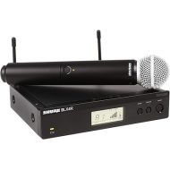 Shure BLX24R/SM58 UHF Wireless Microphone System - Perfect for Church, Karaoke, Vocals - 14-Hour Battery Life, 300 ft Range | SM58 Handheld Vocal Mic, Single Channel Rack Mount Receiver | H11 Band