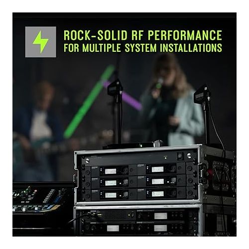  Shure GLXD14+/PGA31 Dual Band Pro Digital Wireless Microphone System for Speakers, Performers, Presentations - 12-Hour Battery Life, 100 ft Range | PGA31 Headset Mic, Single Channel Receiver