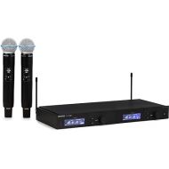 Shure Dual Channel Wireless Microphone System with 2 BETA 58A Handheld Mics, SLXD24D/B58-H55