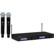 Shure Dual Channel Wireless Microphone System with 2 BETA 58A Handheld Mics, SLXD24D/B58-H55