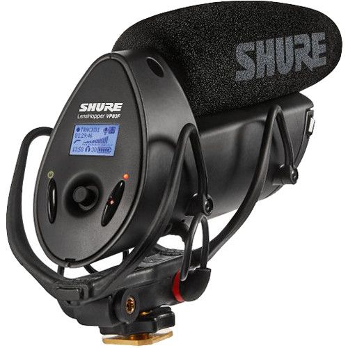  Shure VP83F LensHopper Shotgun Microphone with Integrated Audio Recorder and Windshield Kit