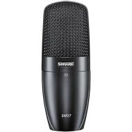 Shure SM27 Professional Large Diaphragm, Side-Address Cardioid Condenser Microphone for Stage or Studio with A32M ShureLock Swivel Adapter and Zippered Carrying Bag (SM27-SC)