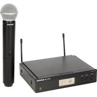 Shure BLX24R/SM58 UHF Wireless Microphone System - Perfect for Church, Karaoke, Vocals - 14-Hour Battery Life, 300 ft Range | SM58 Handheld Vocal Mic, Single Channel Rack Mount Receiver | H9 Band